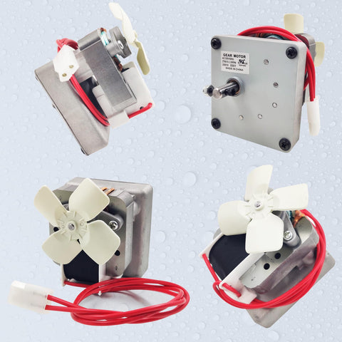Meatender 110V AC motor withstands frequent start-stop cycles.