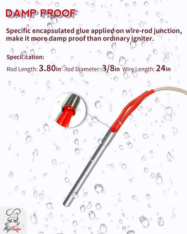 Meatender AC Hot Rod Igniter compatible with Nexgrill grills for easy use