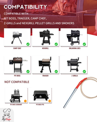 Meatender AC Hot Rod Igniter suitable for Pit Boss grills, enabling faster startup