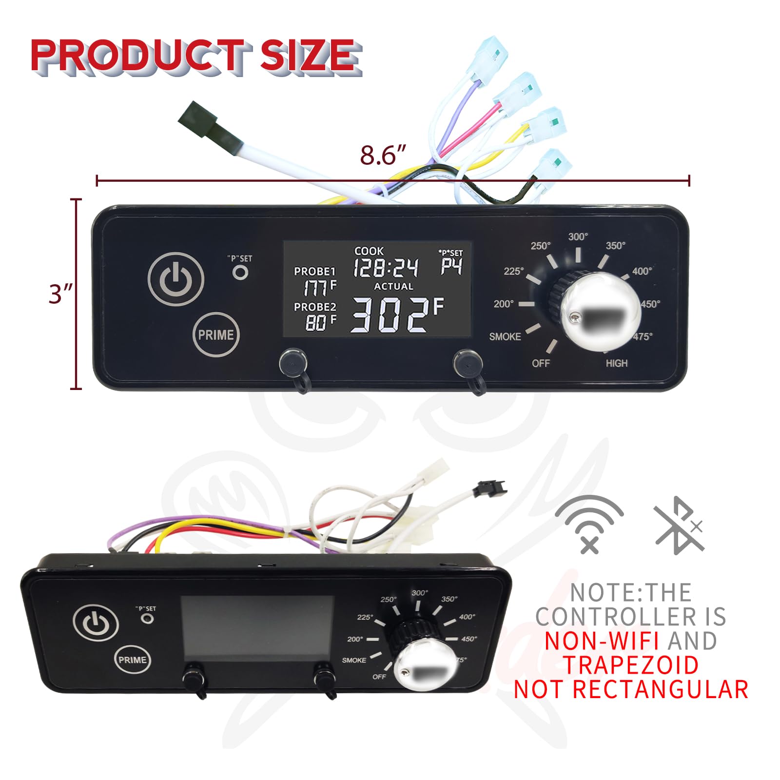 Meatender AC03P9 held during installation for reference sizing
