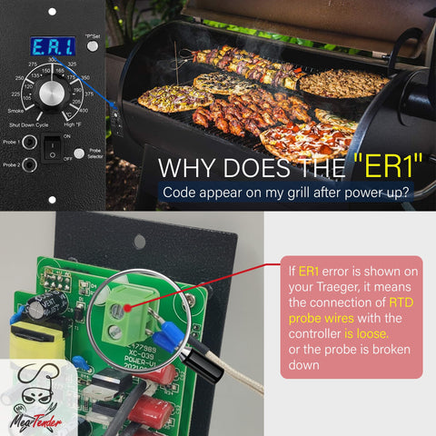 Meatender probe compatible with Traeger and Z-Grill for easy upgrades.