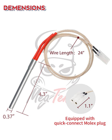 Meatender fast-ignition feature reaches heat quickly for easy starts.