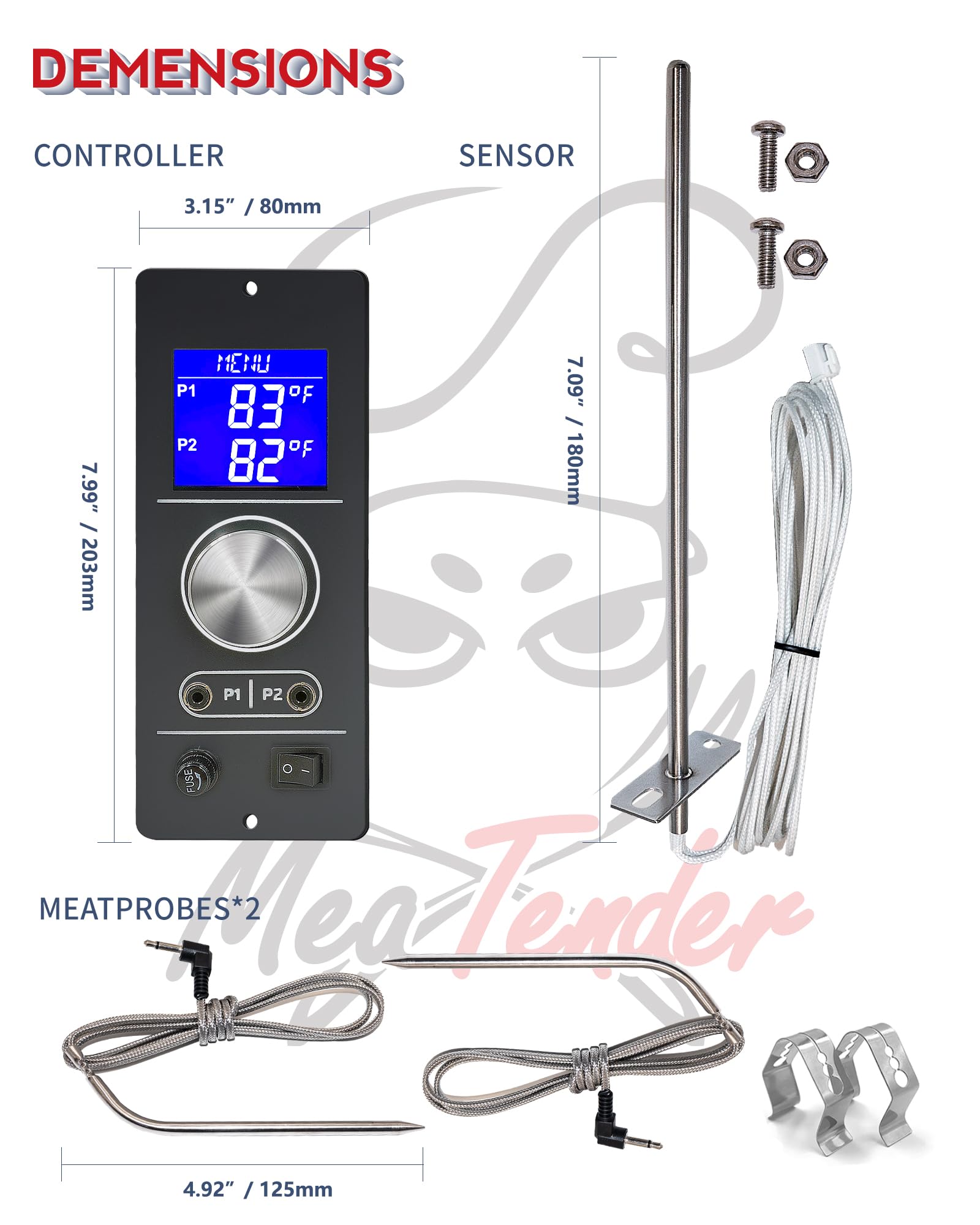 Meatender Gen2 control board inside view for compatibility reference