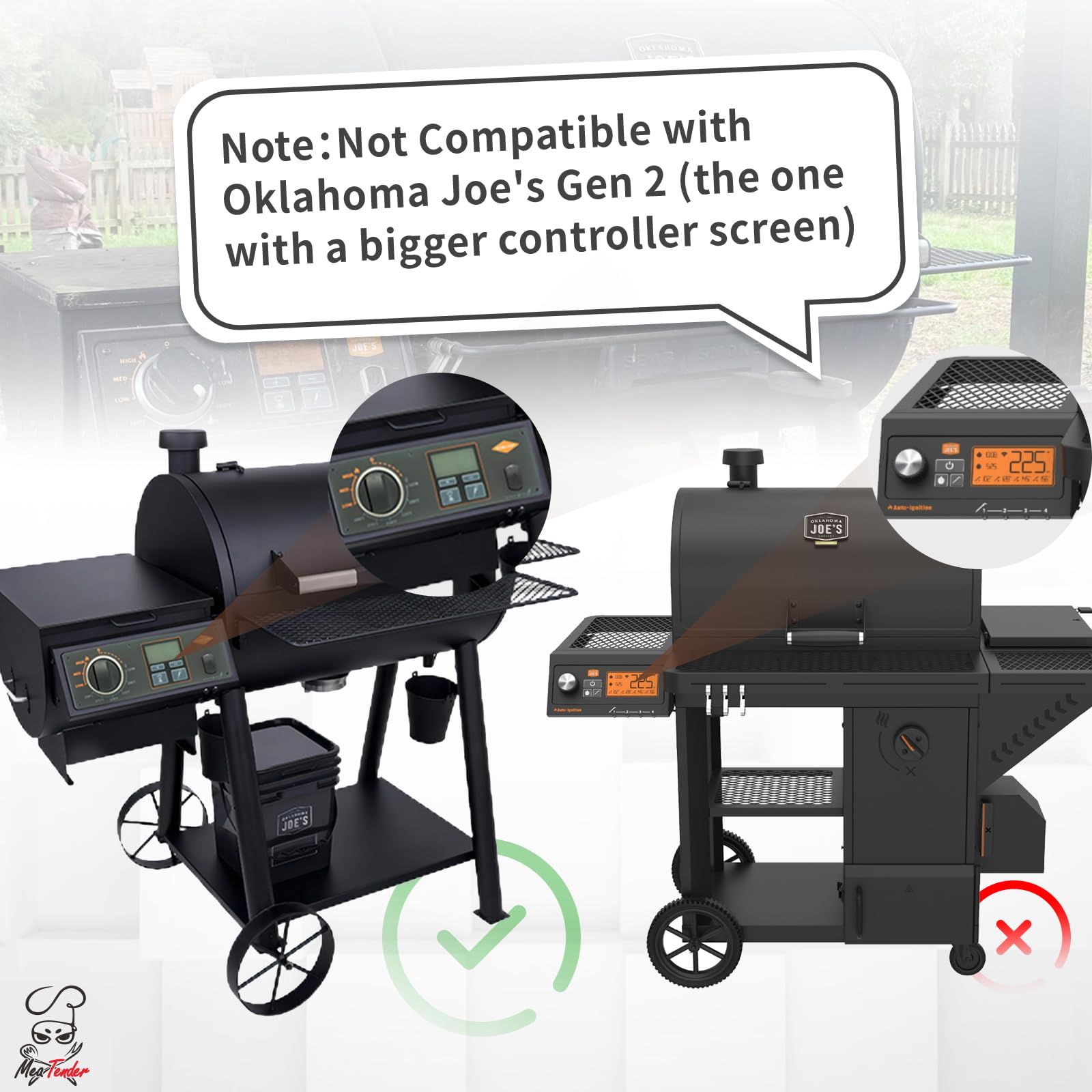 Meatender durable design supports long overnight pellet cooks.