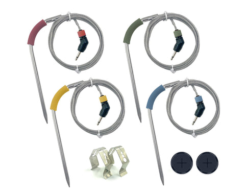 Meatender precision probes show ±1°C accuracy for consistent temps