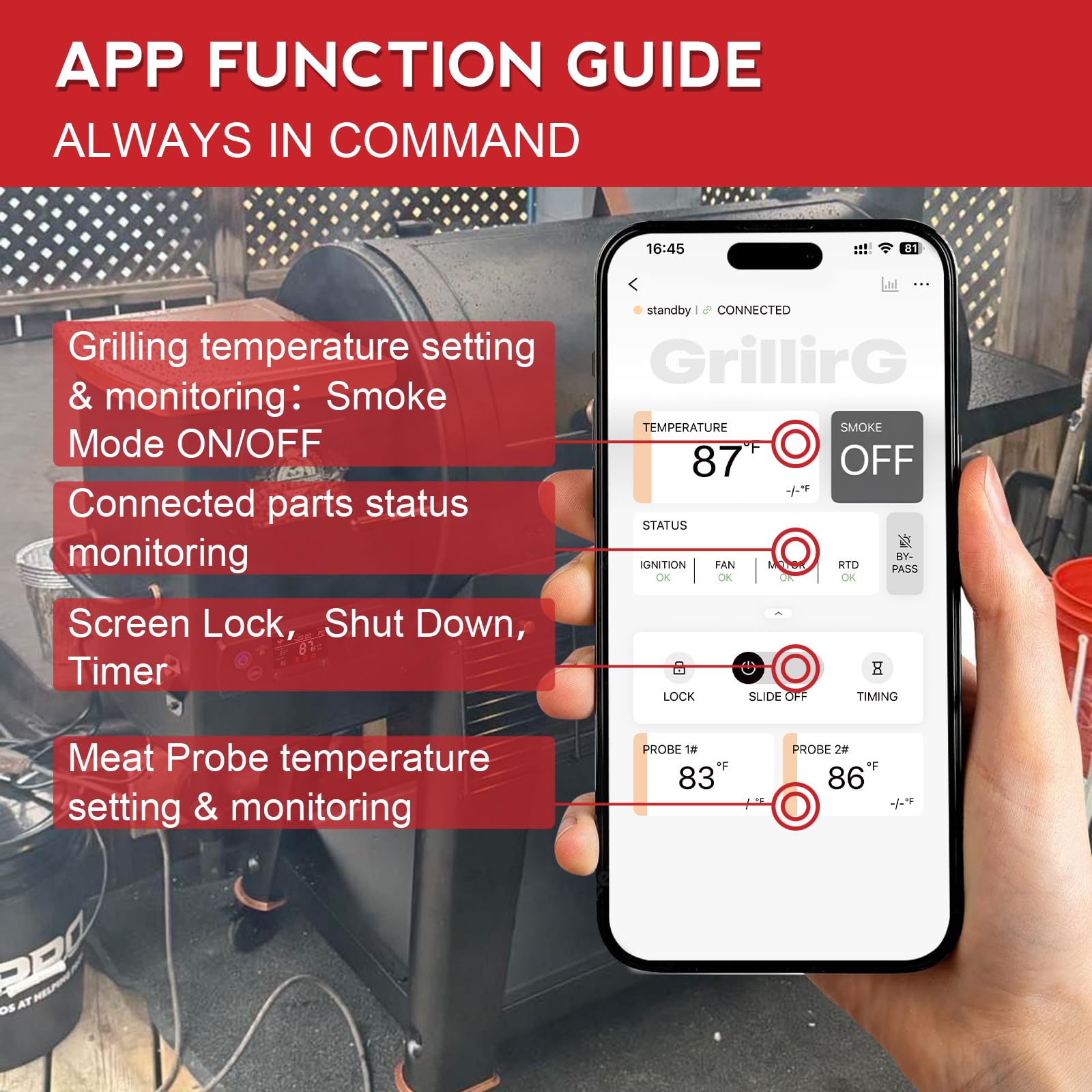 Meatender winter mode ambient control helps maintain stable temps in cold weather.