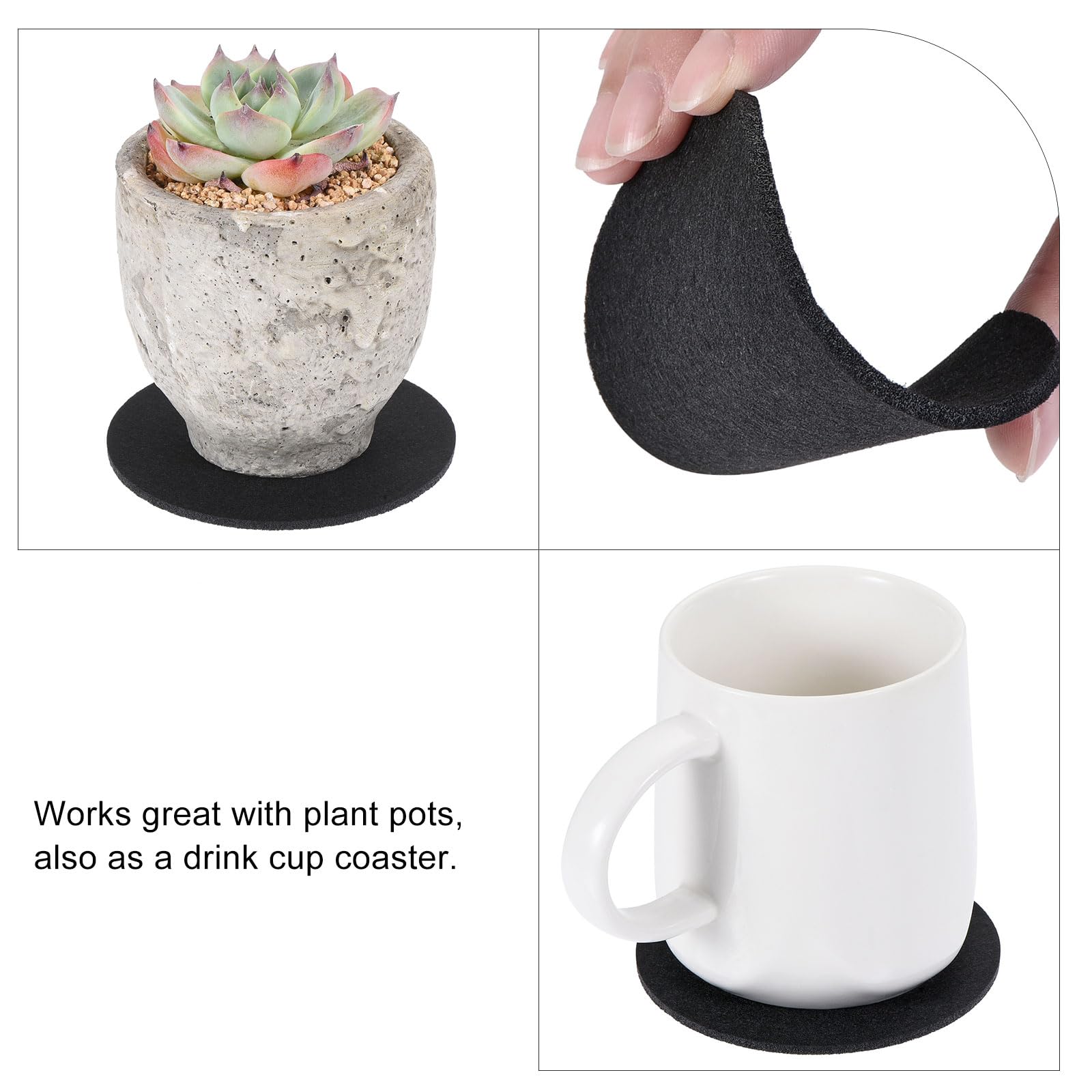 Meccanixity Plant Coasters non-slip bottom keeps pots steady on surfaces