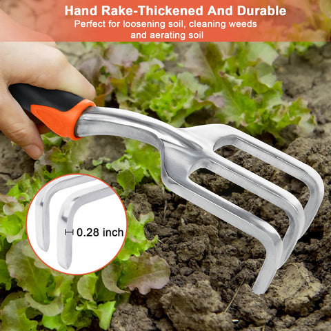 MECHEER aluminum alloy tool heads resist rust for long-lasting garden tasks
