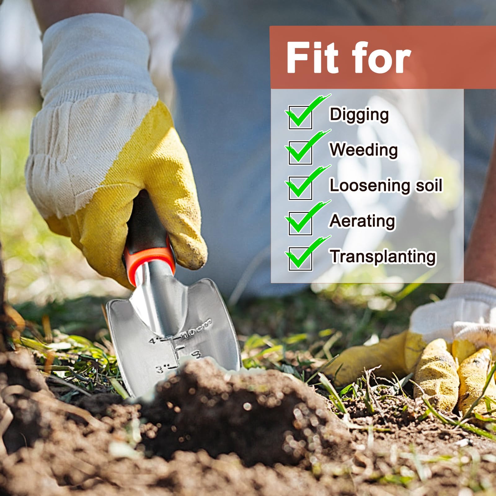 Mecheer bulbs-transplanting trowel enables precise bulb placement and careful digging.
