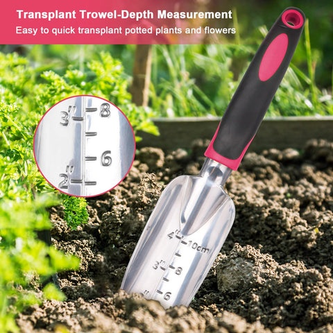 MeCHEER tools ergonomic handle reduces fatigue during gardening tasks.