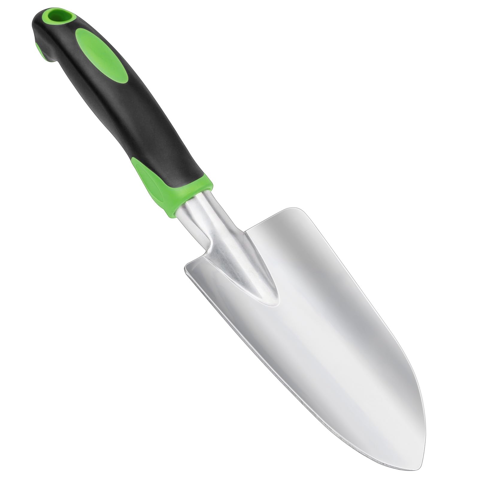 Mecheer garden shovel with aluminum head delivers deep, clean digs in tough soil.