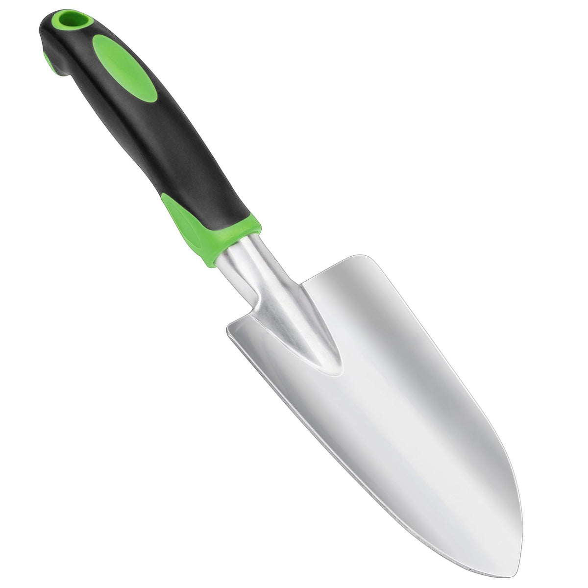 Mecheer garden shovel with aluminum head delivers deep, clean digs in tough soil.