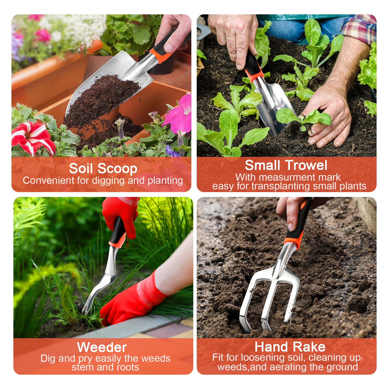 MECHEER weeder ideal for quick weed removal and soil penetration