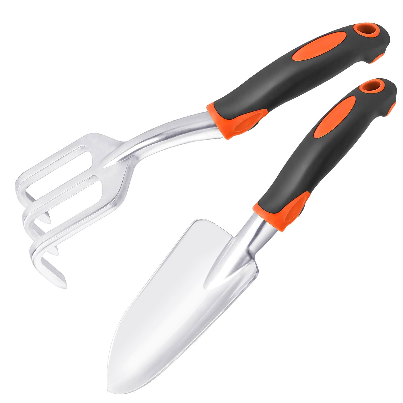 MECHEER garden trowel with ergonomic handle for precise digging and reduced hand fatigue