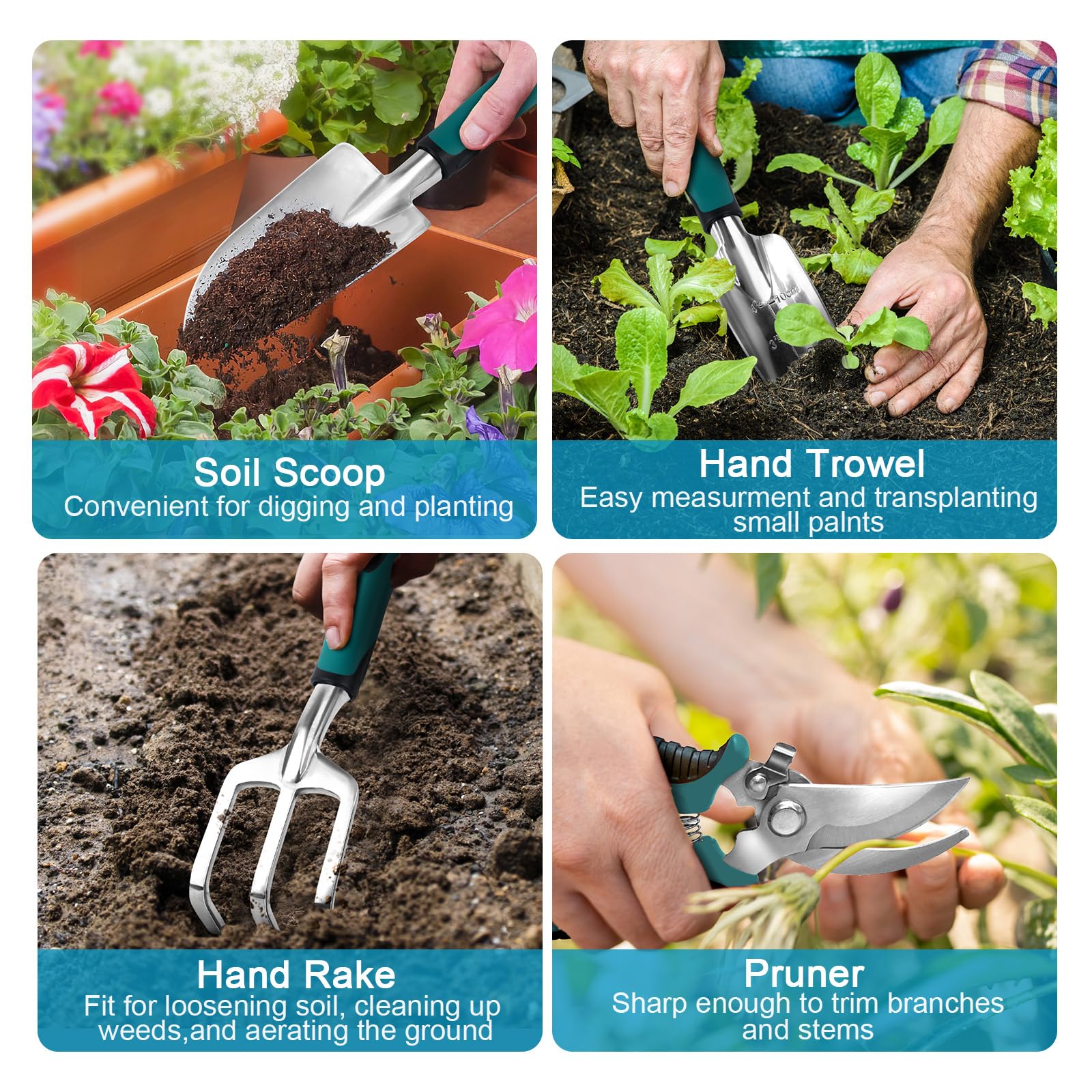 MECHEER repotting mat 39-3in provides a clean workspace.