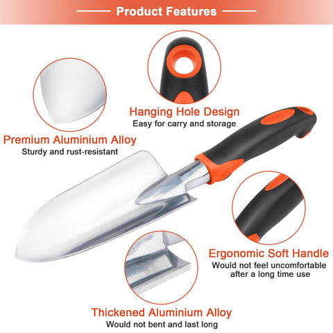 MECHEER transplant trowel with depth scale for precise transplanting