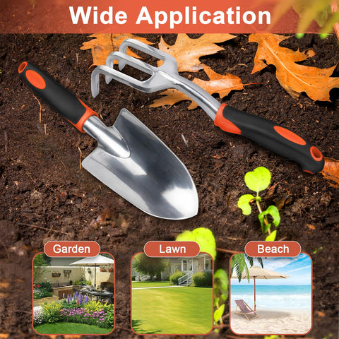 MECHEER two-pack garden tools ideal for pots and raised beds