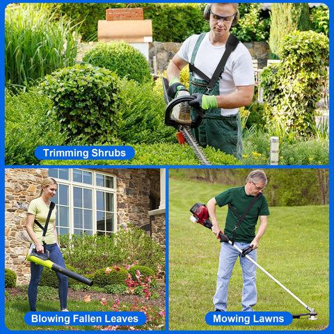MECHEER yard-tools strap handy for trimming, blowing, pruning
