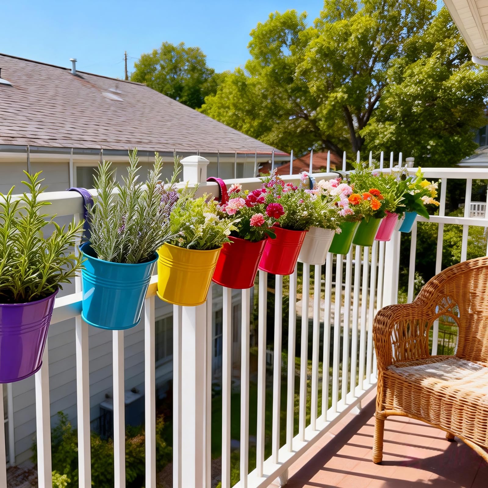 MeCids hanging planter with removable hooks enables quick, tool-free installation.
