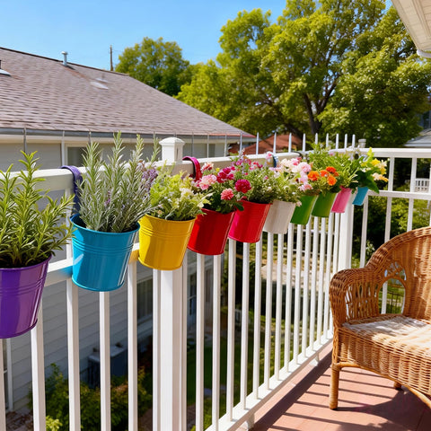 MeCids hanging planter with removable hooks enables quick, tool-free installation.