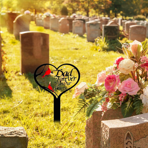 Meckerni metal memorial plaque, durable cemetery decor for long-term use.