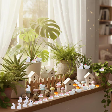 Meckerni miniature garden Easter scene for pots and landscapes