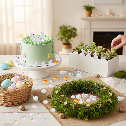 Meckerni miniature white eggs for decorative use