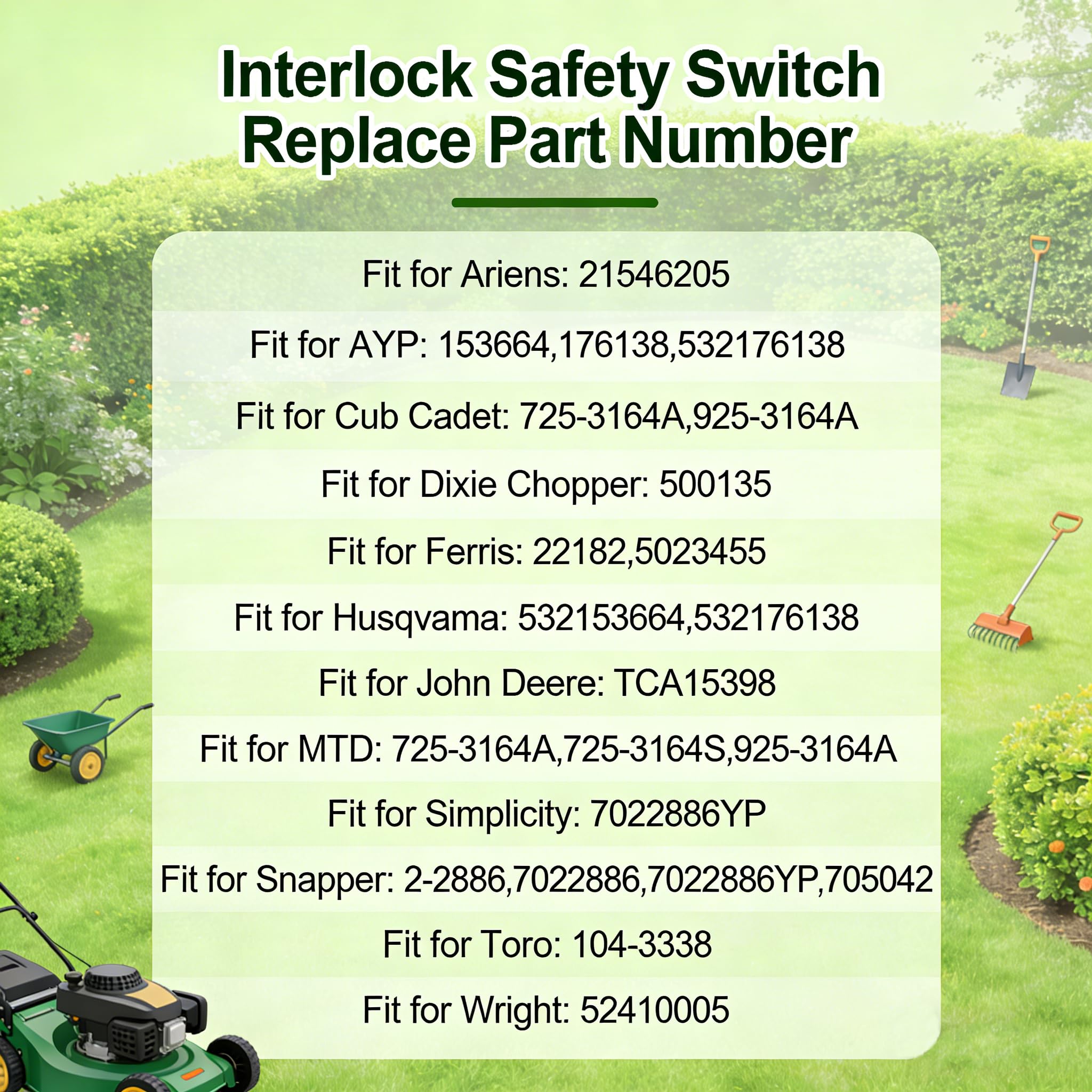Meckparts 532176138 safety switch back plate enabling reliable wiring.