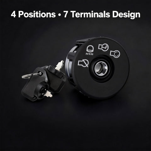 Meckparts ignition switch compatible with Ariens and Gravely zero-turn models.