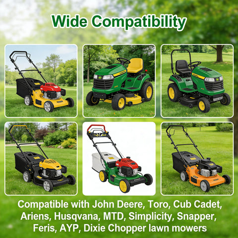 Meckparts plug-and-play design simplifies replacement on compatible mowers.