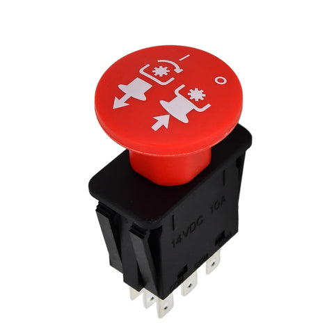 Meckparts PTO switch specs show 9-16 VDC and 5 A rating.