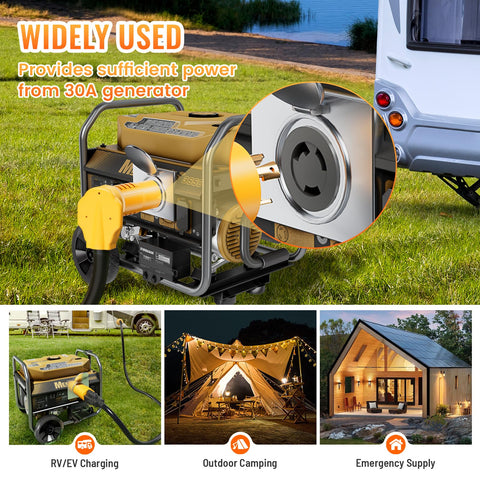 MECMO portable shore power adapter for easy transport