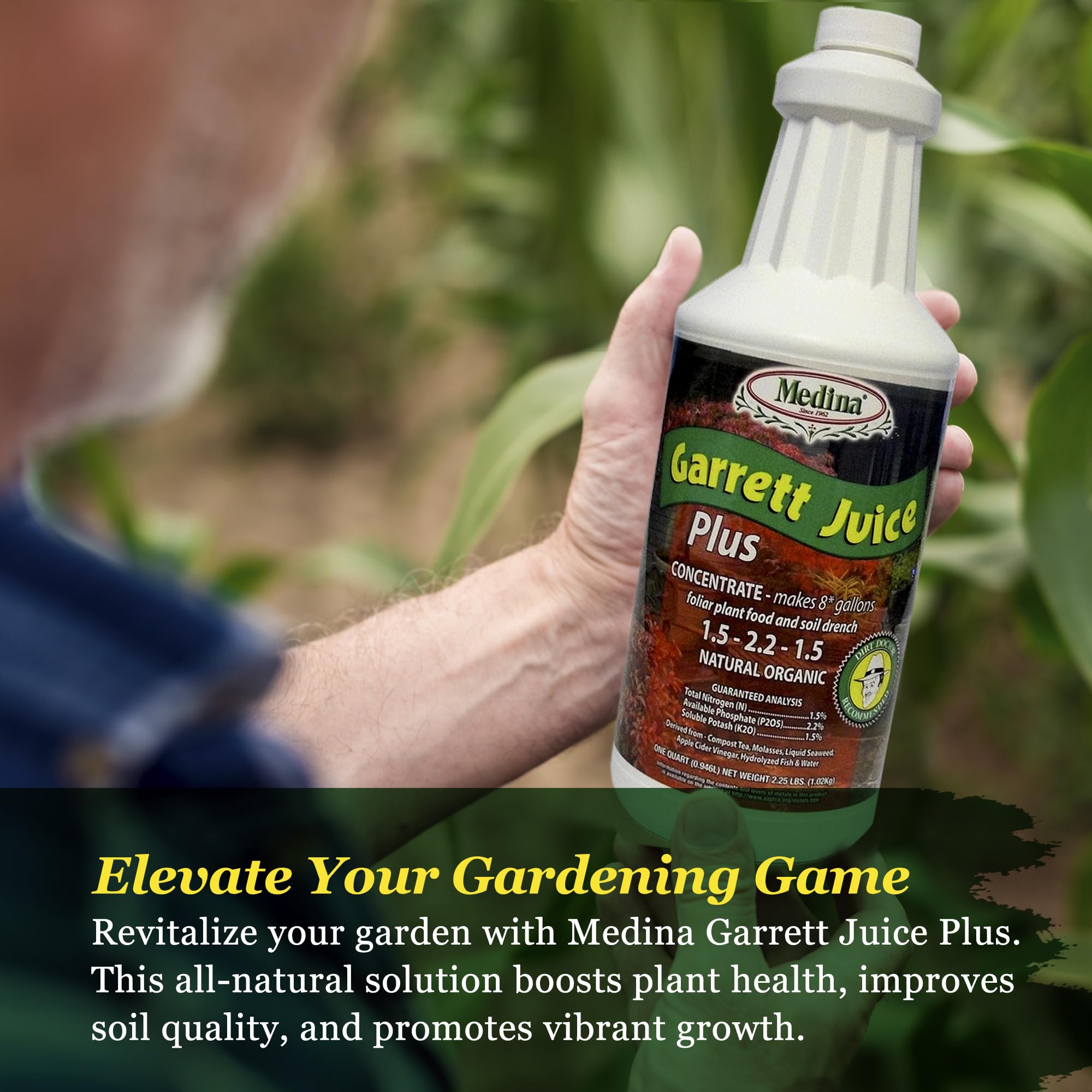Medina Garrett Juice Plus easy care for year-round plant vitality.