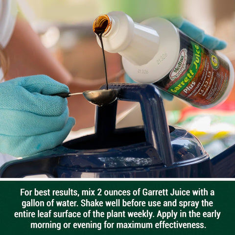 Medina Garrett Juice Plus healthy leaves from a nitrogen-rich boost.