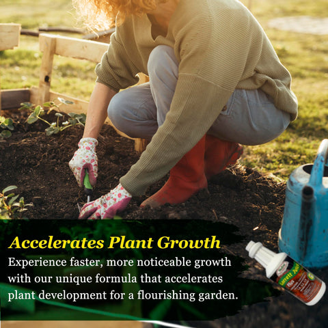 Medina Garrett Juice Plus lawn and garden feed nourishes soil for lush results.