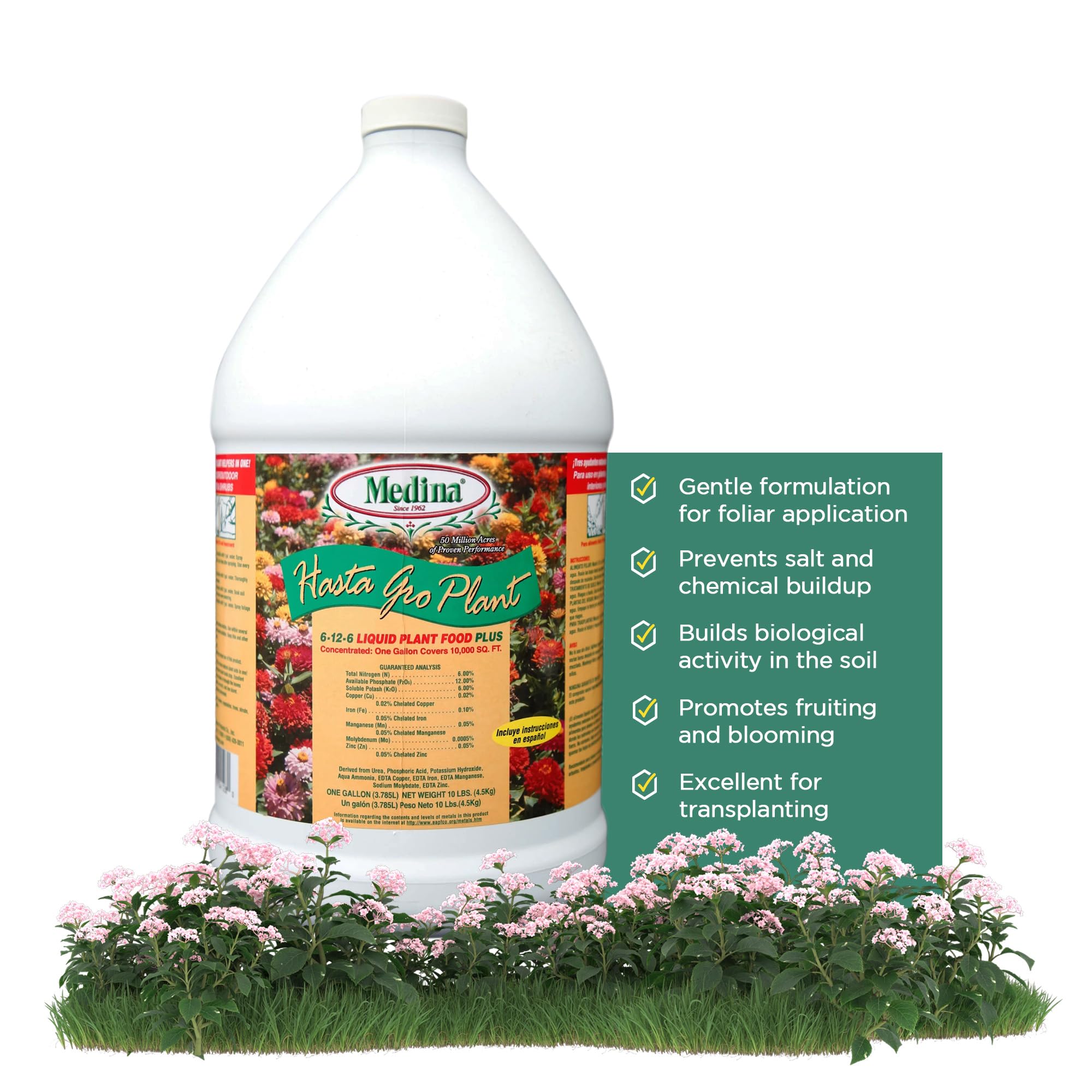 Medina HastaGro bottle pour demonstrates easy, balanced nutrient delivery for thriving plants.
