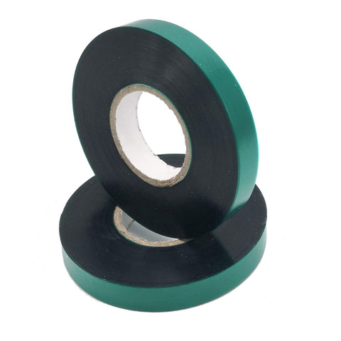 Medoore stretch tie tape weather-resistant plastic withstands sun and rain.