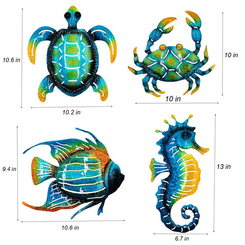 Meduofon blue fish wall art brightens indoor spaces with ocean vibes.