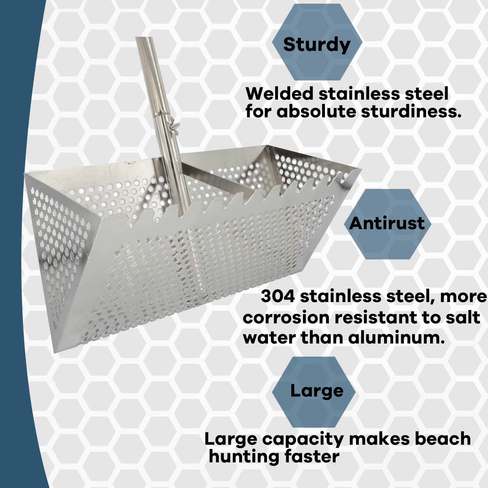 Meegoon detachable handle assembly enables easy transport and setup.