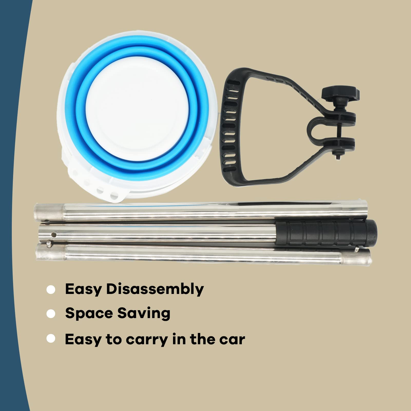Meegoon stainless steel construction resists rust for long-term use.