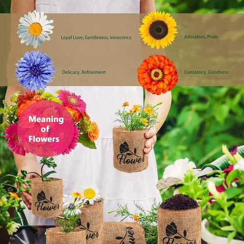 Meekear jute grow bags for sturdy seedling care