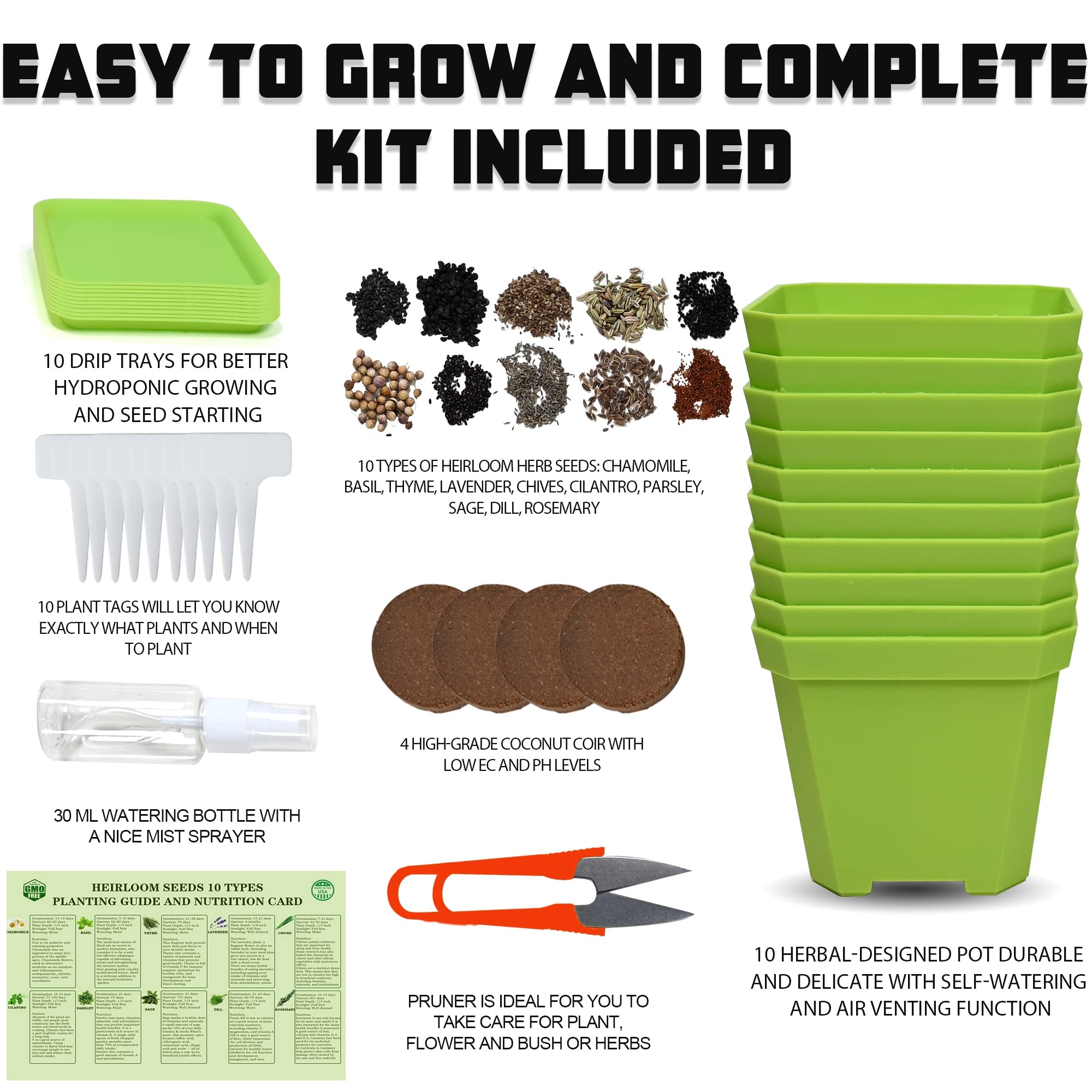 Meekear plant markers for easy herb labeling and organization