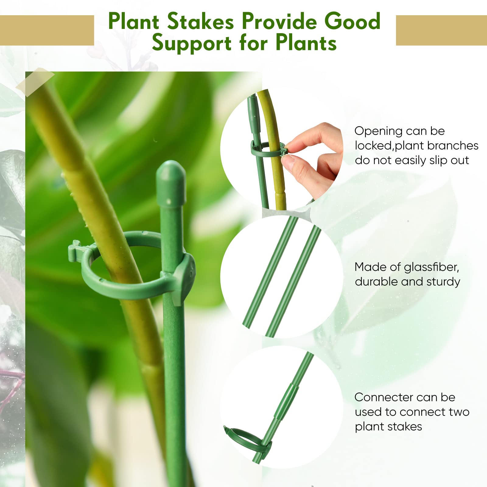 Meekoo connect pipes enable height adjustments as plants grow.