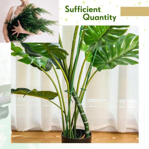 Meekoo fiberglass green plant stake offers durable garden support.
