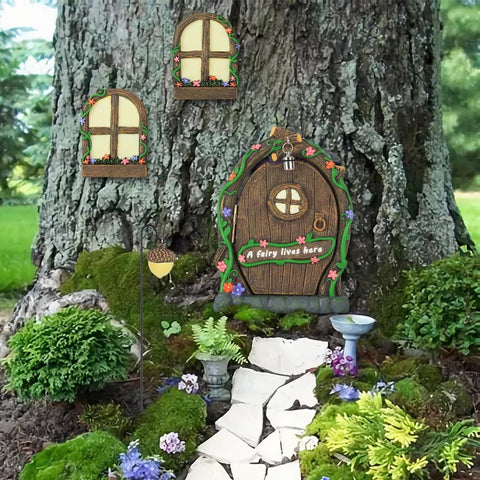 MEETYAMOR round fairy window adds whimsical indoor display.
