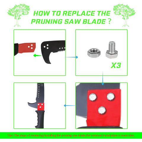 MEFBANT pruning saw and pruner head included