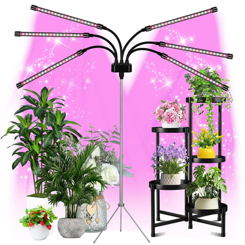 Mefflypee grow-light-stand assembly demonstrates a sturdy indoor plant setup.