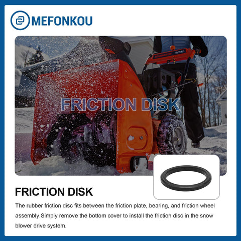 MEFONKOU high-strength rubber disk close-up highlighting wear resistance.