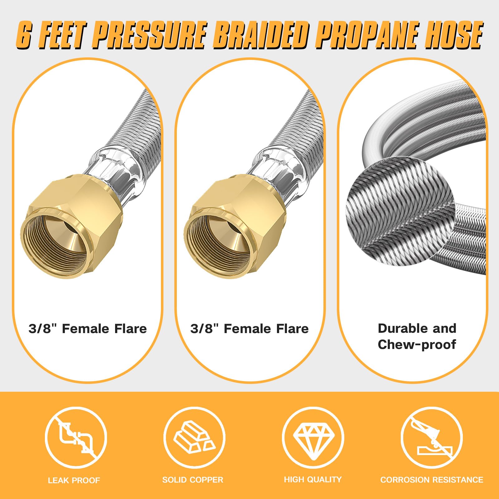 MEFUN brass adapters kit for secure fuel line conversions