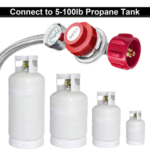 MEFUN connection to a standard LP tank via compatible QCC1 fitting